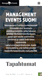 Mobile Screenshot of managementevents.fi