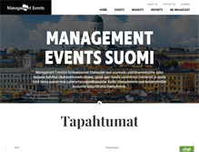 Tablet Screenshot of managementevents.fi