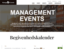 Tablet Screenshot of managementevents.dk