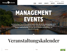 Tablet Screenshot of managementevents.de
