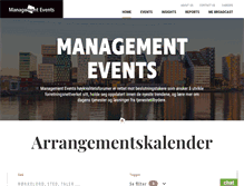 Tablet Screenshot of managementevents.no